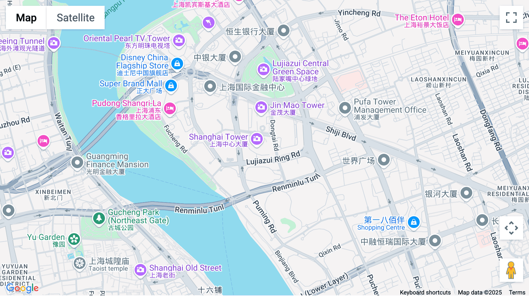 Click for interative map of Shanghai Tower, No. 501 Middle Yincheng Road, Lujiazui, Shanghai
