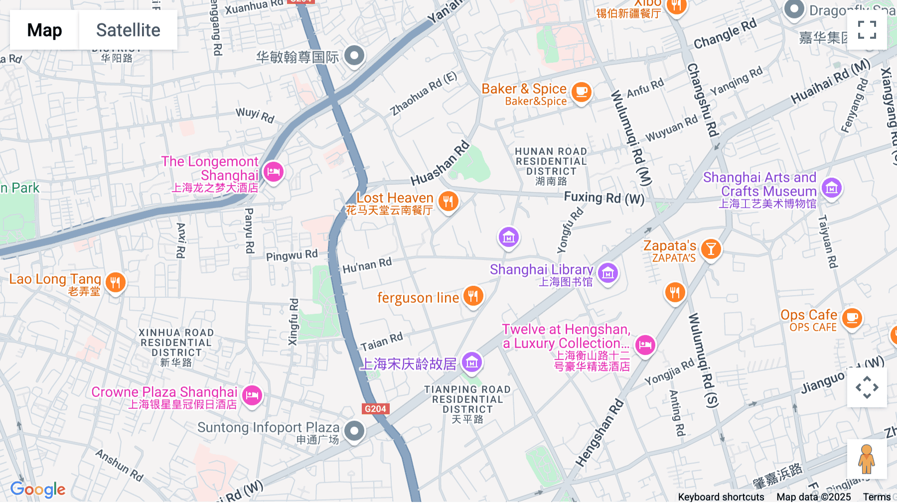 Click for interative map of 1F, 328 Hunan Road, Shanghai
