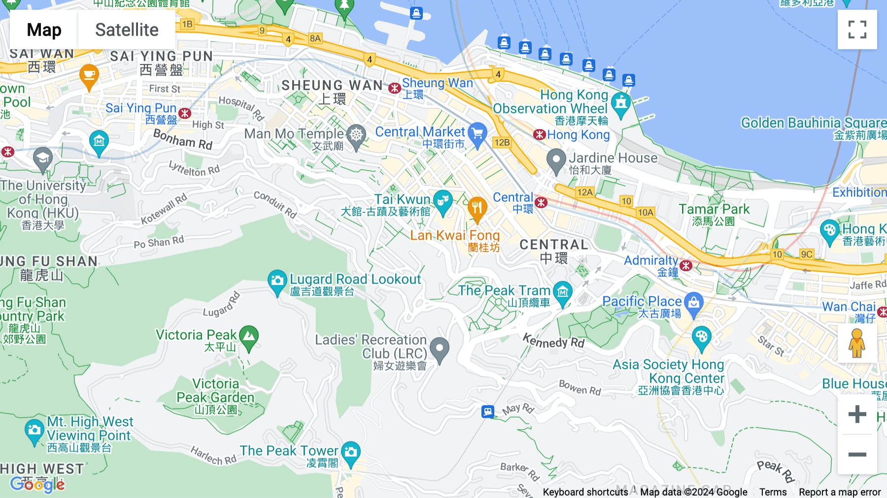 Click for interative map of Universal Trade Centre, Arbuthnot Road, Hong Kong