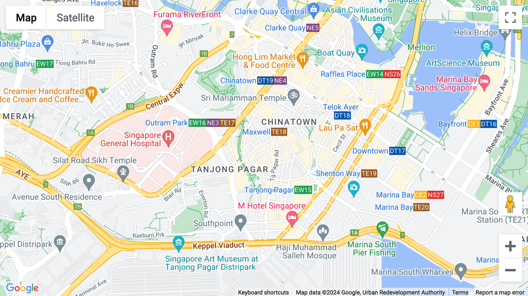 Click for interative map of 99 Duxton Road, Singapore