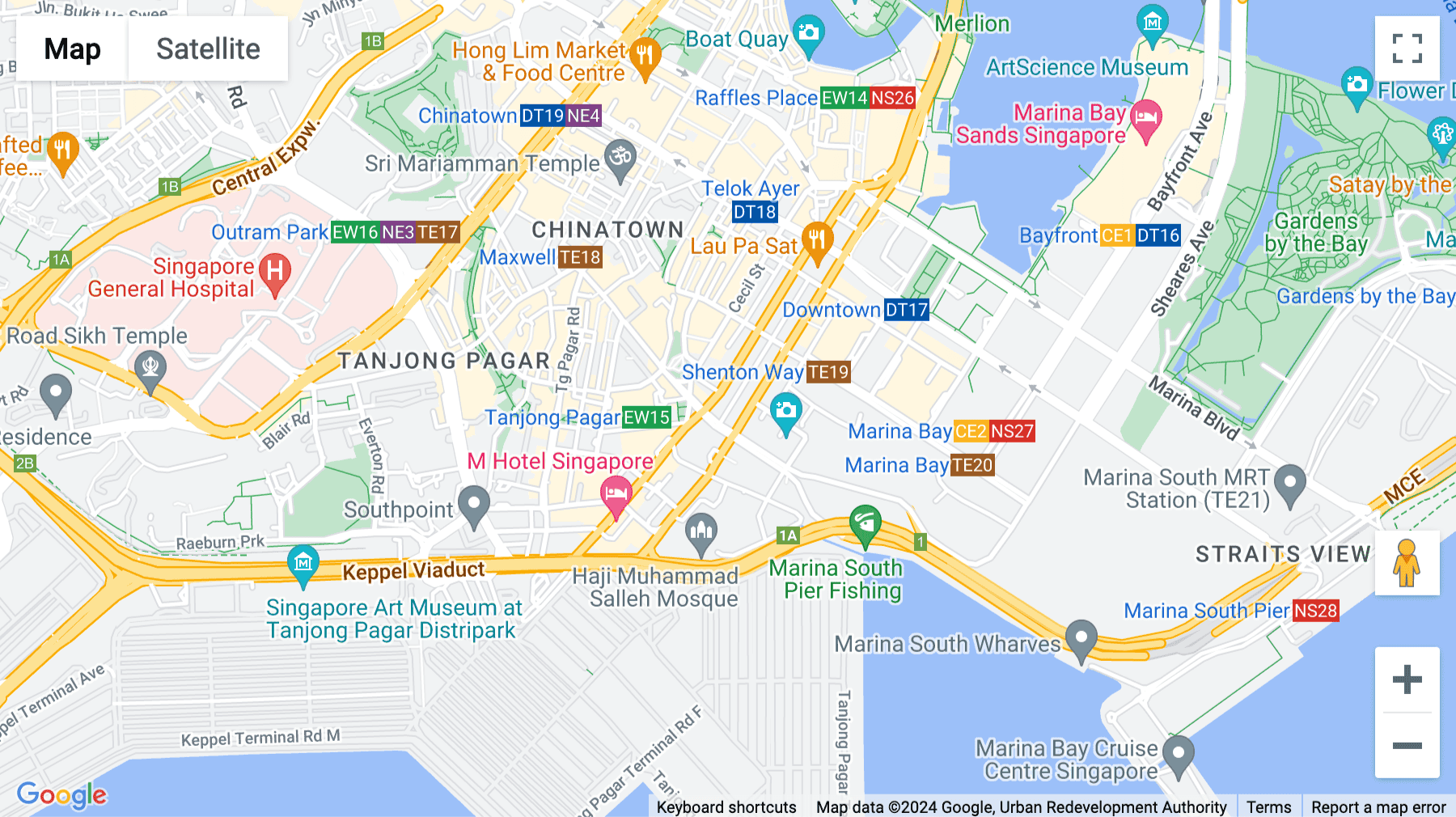 Click for interative map of 6a Shenton Way, 04-01, Singapore