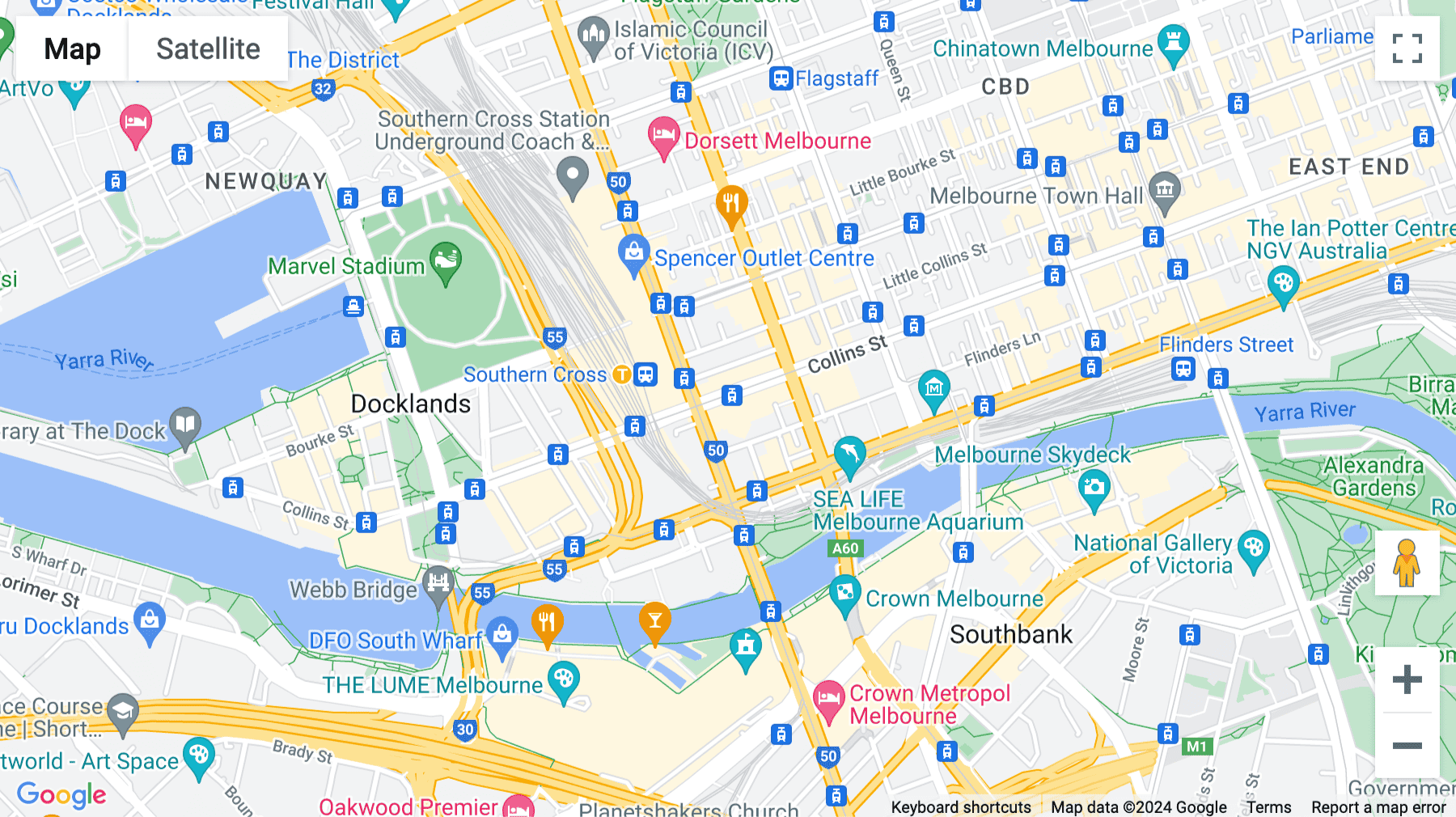 Click for interative map of Level 19, 567 Collins Street, Melbourne