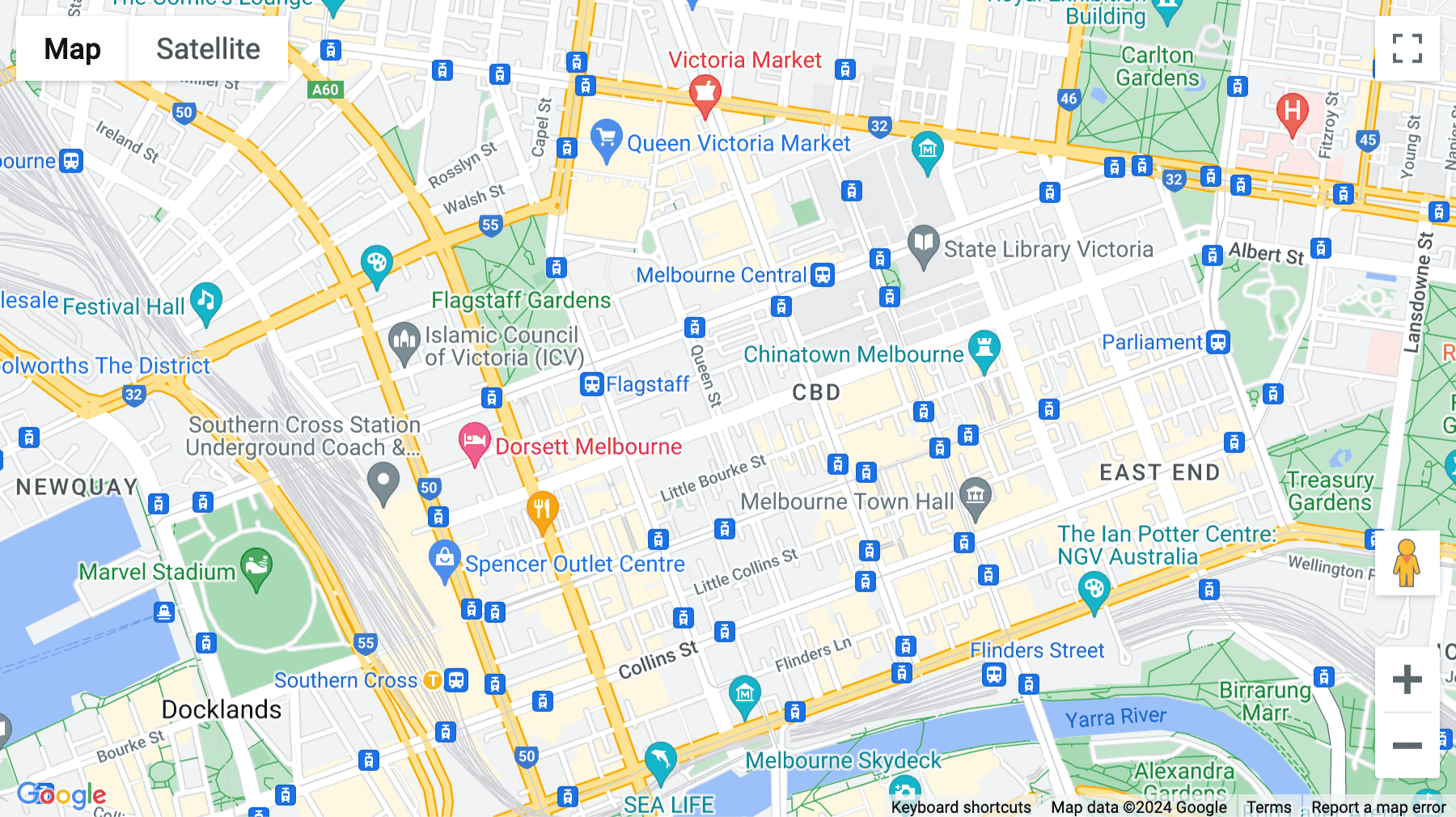 Click for interative map of Level 6, 250 Queen Street, Melbourne, Melbourne