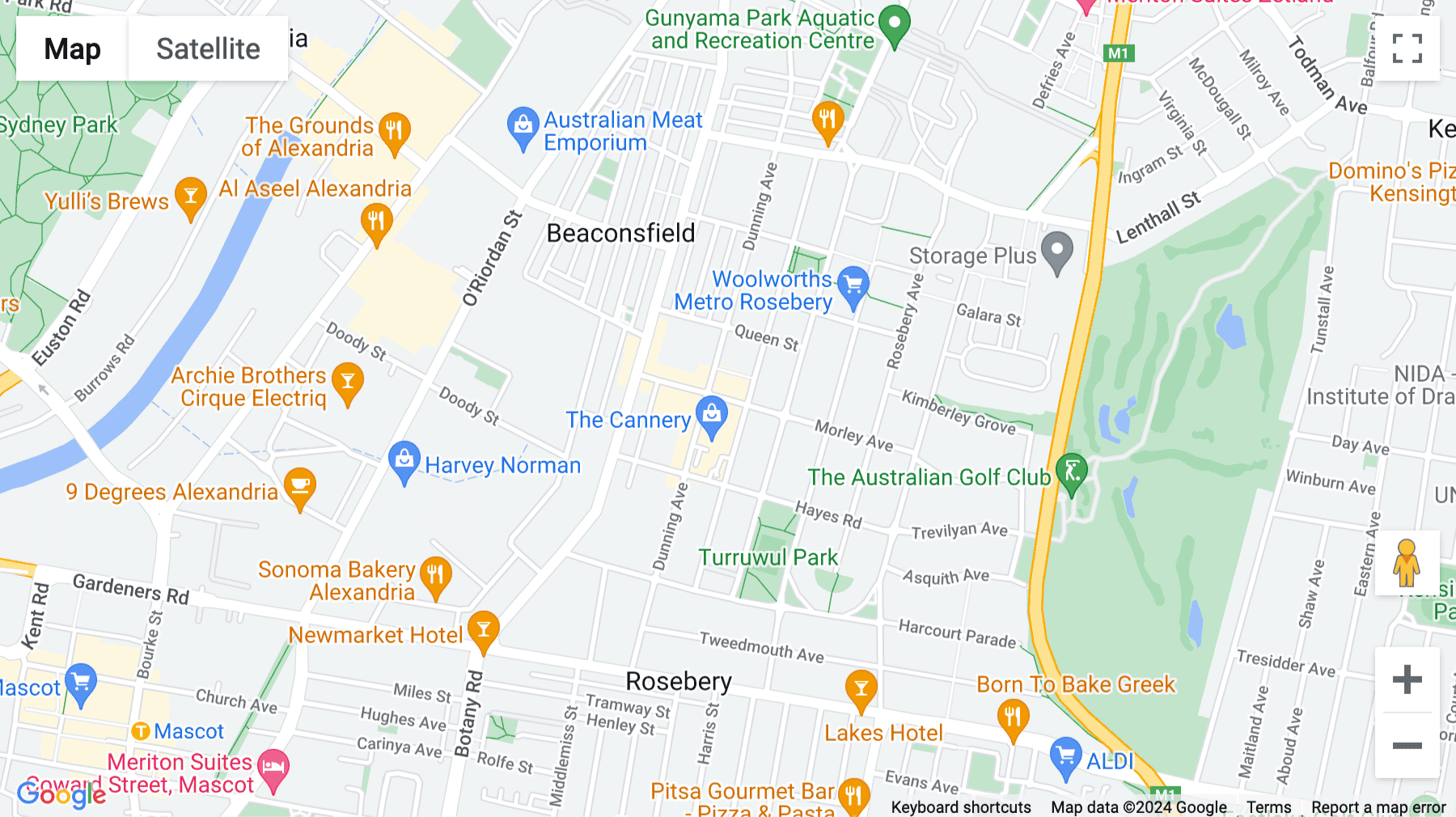Click for interative map of Lvl 1, 36 Morley Avenue, Sydney