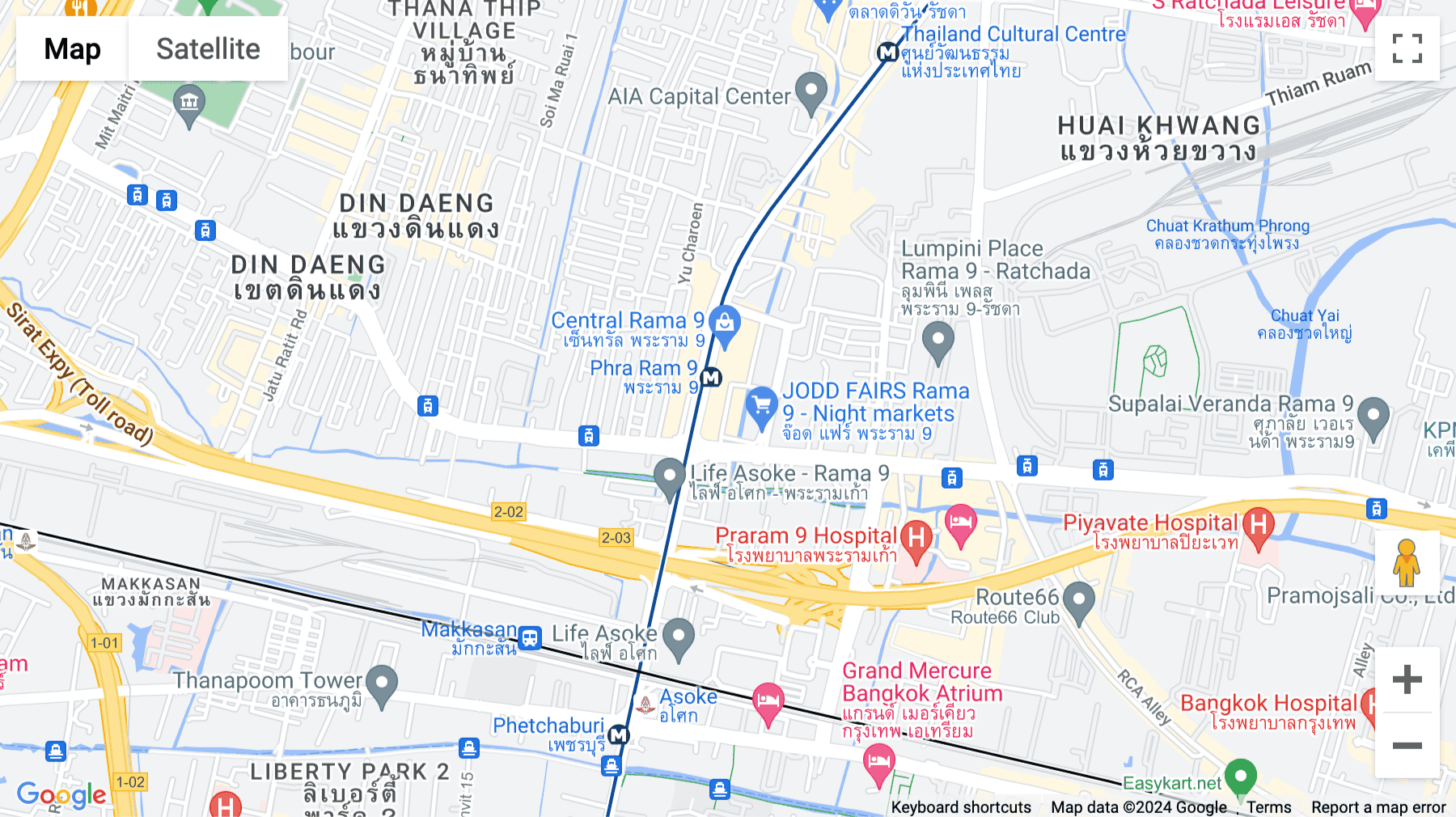 Click for interative map of G Tower, Level 32, 9 Rama 9 Road, Huaykwang, Bangkok