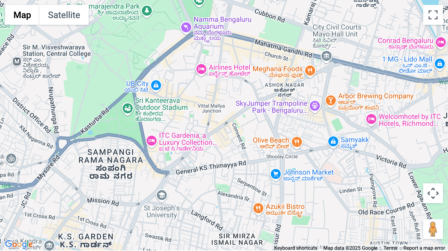 Click for interative map of Galaxy, 43 Residency Road, Bengaluru Karnataka, Bangalore