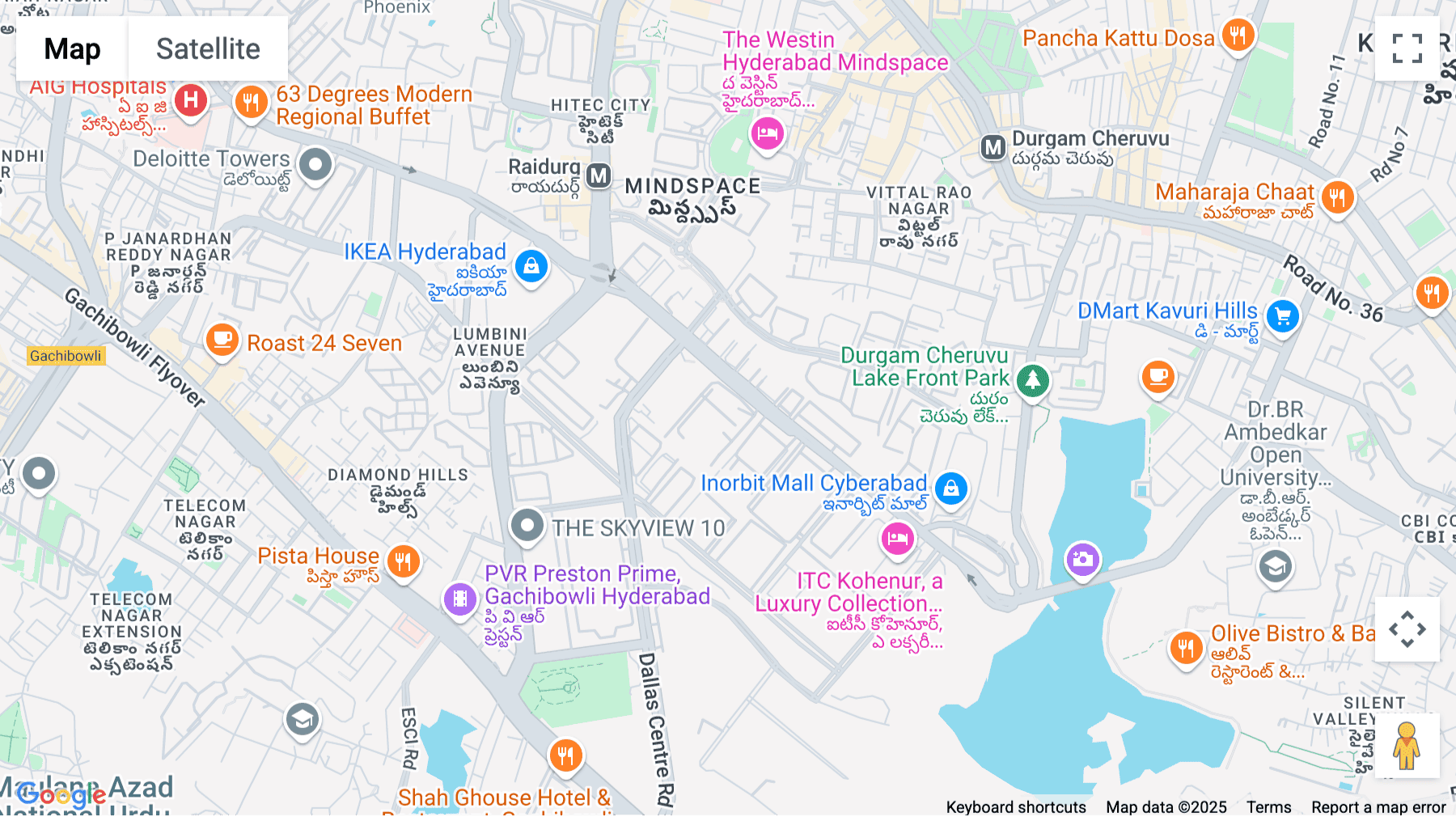 Click for interative map of Salarpuria Knowledge City, Level 1, Unit 2, Plot No. 2, Hi-Tech City Main Road, Raidung Village, Hitech City, Hyderabad