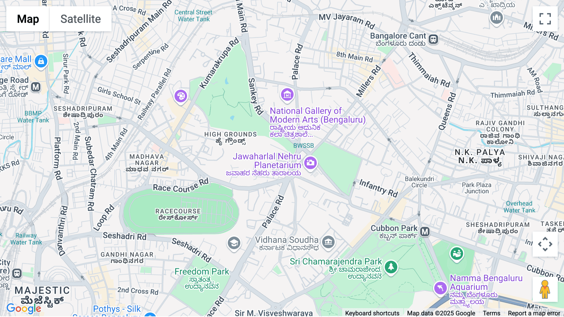 Click for interative map of Level 11, Prestige Trade Tower, 46 Palace Road, Sampangi Rama Nagar, Bengaluru, Karnataka, Bangalore