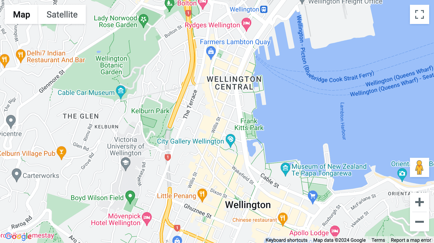 Click for interative map of Level 6, 1 Willis Street, Wellington