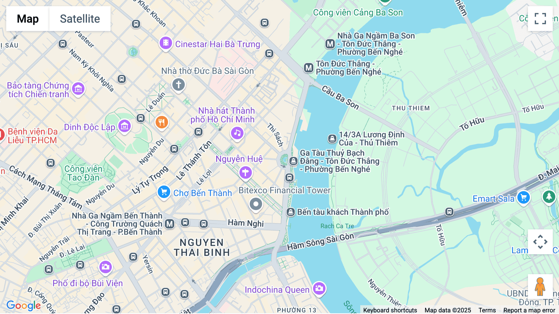 Click for interative map of Vietcombank Tower, Level 21, No. 5 Mê Linh Square, Ben Nghe Ward, Ho Chi Minh City