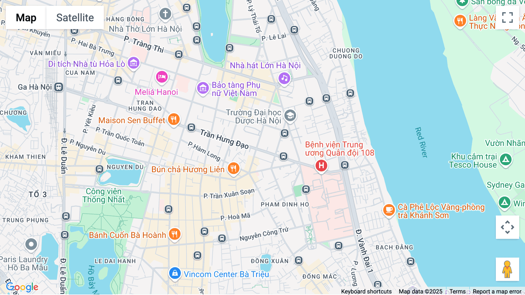 Click for interative map of 28A Tran Hung Dao Street, Hanoi, Hanoi