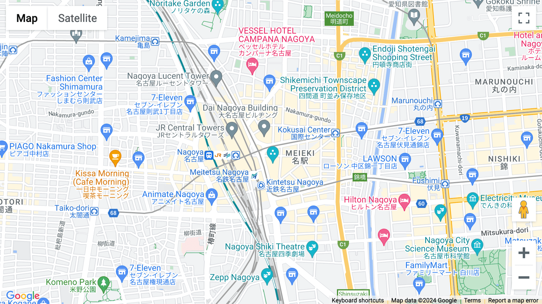 Click for interative map of 9F No.3, Horiuchi Building, 4-6-23 Meieki, Nakamura-ku, Nagoya, Nagoya City