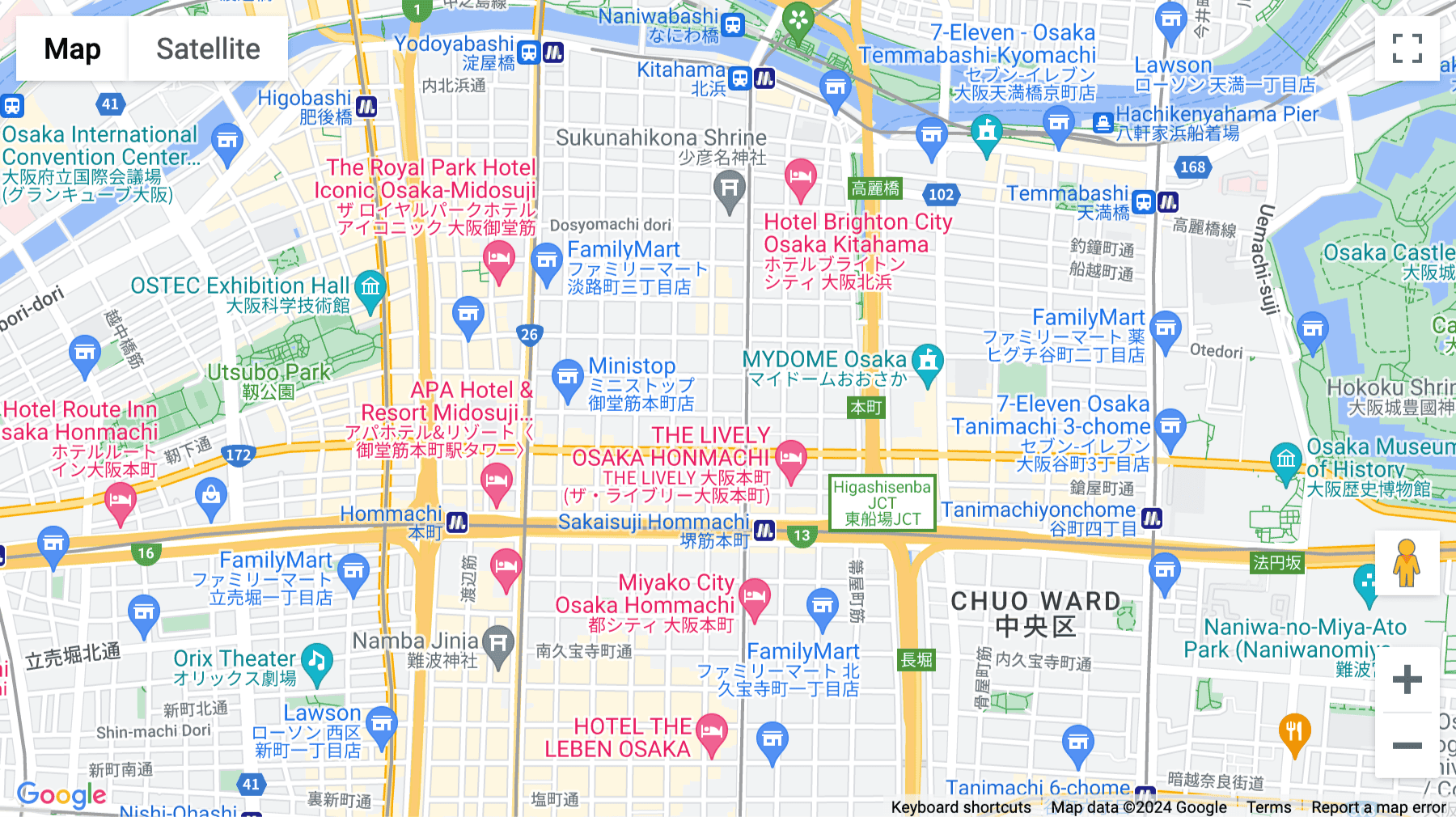 Click for interative map of 31/F Osaka Kokusai Building, 2-3-13 Azuchi-cho, Chuo-ku, Osaka, Japan, Osaka