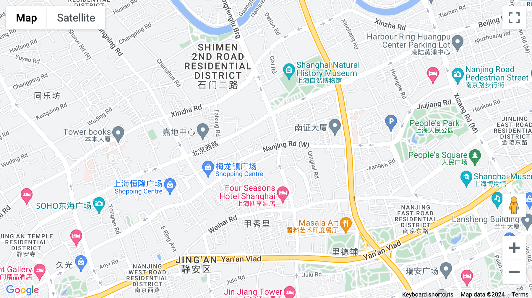 Click for interative map of Nanjing Xi Lu, 819 West Nanjing Road, Shanghai