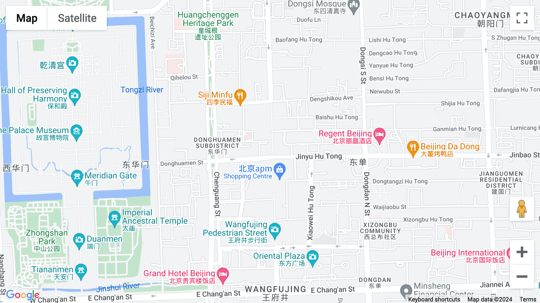 Click for interative map of 219 Wangfujing Avenue, Dongcheng District, Beijing, Beijing