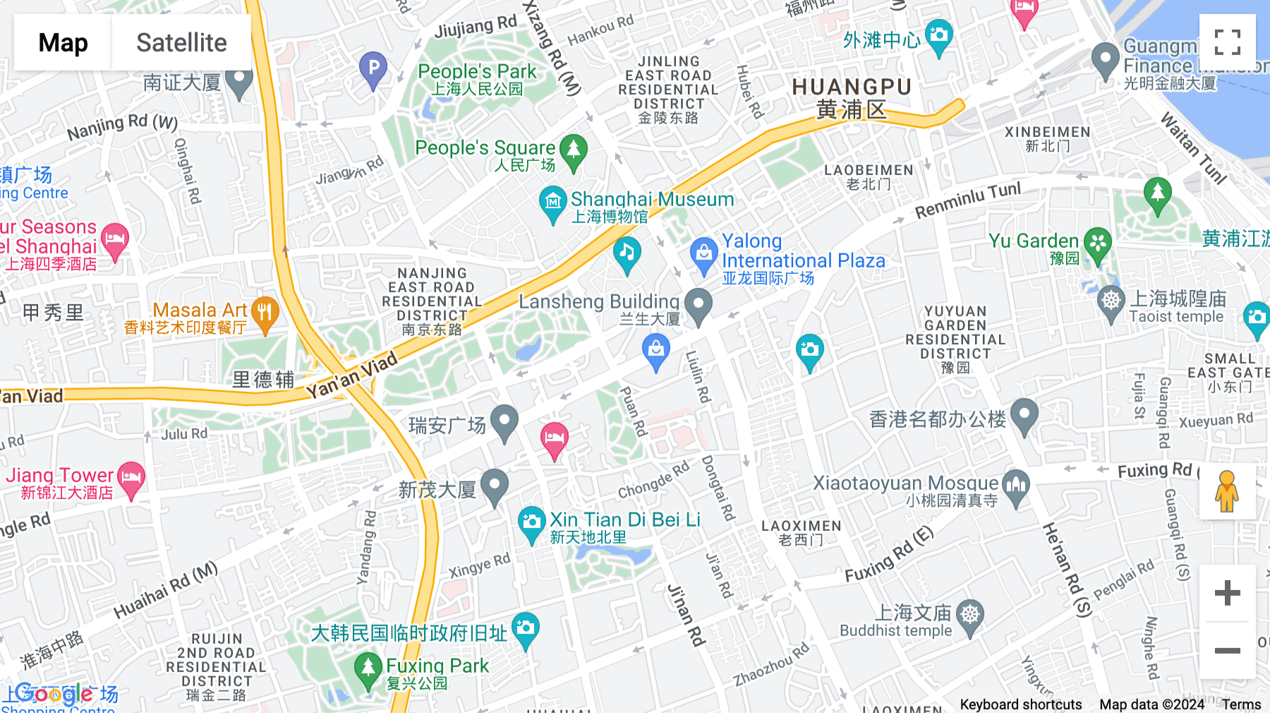 Click for interative map of 138 Middle huaihai Road, Huangpu District, Shanghai