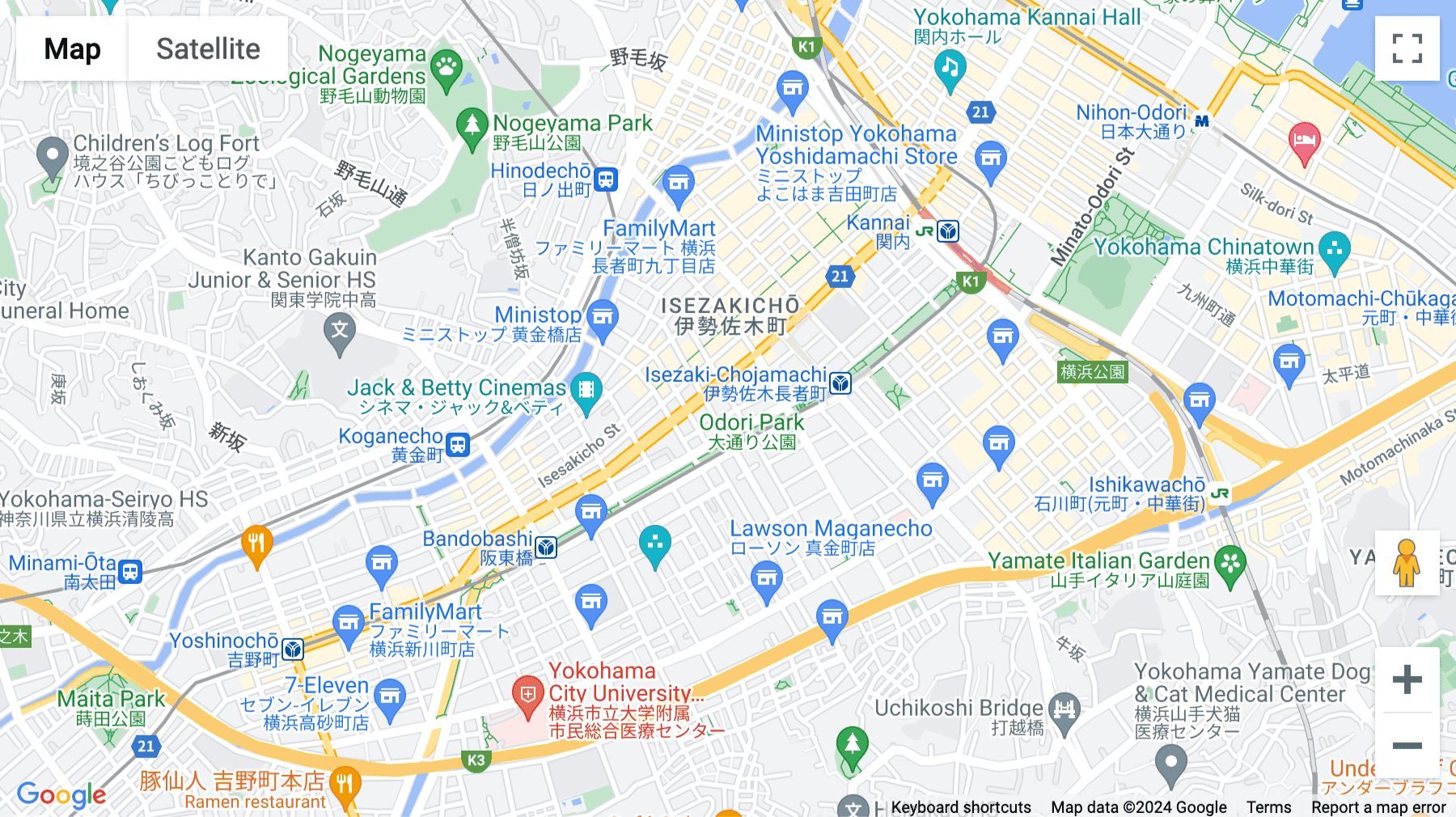 Click for interative map of 1005(10F) Stoke Tower street park Ⅲ, 2-15-1 Yayoicho, Naka-ku, Yokohama, Kanagawa, Yokohama