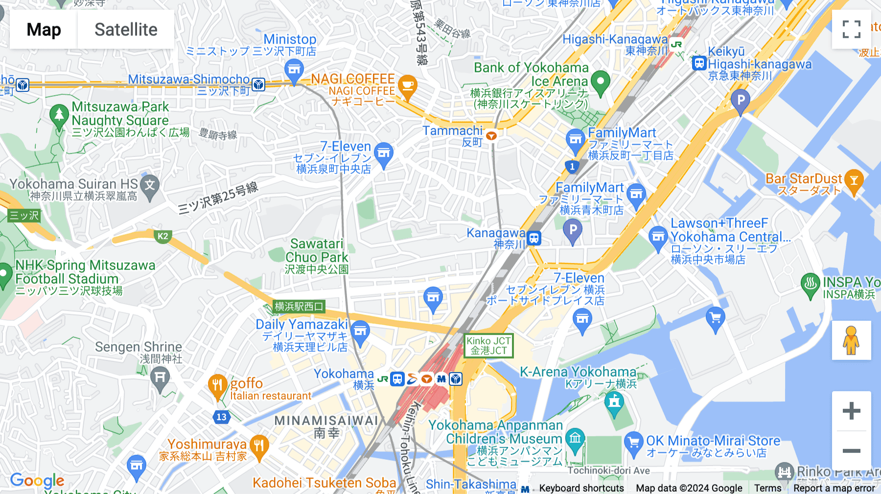 Click for interative map of 201, Mezon Takashima, 10-15, Daimachi, Kanagawaken-ku, Yokohama shi, Kanagawa, Japan, Yokohama