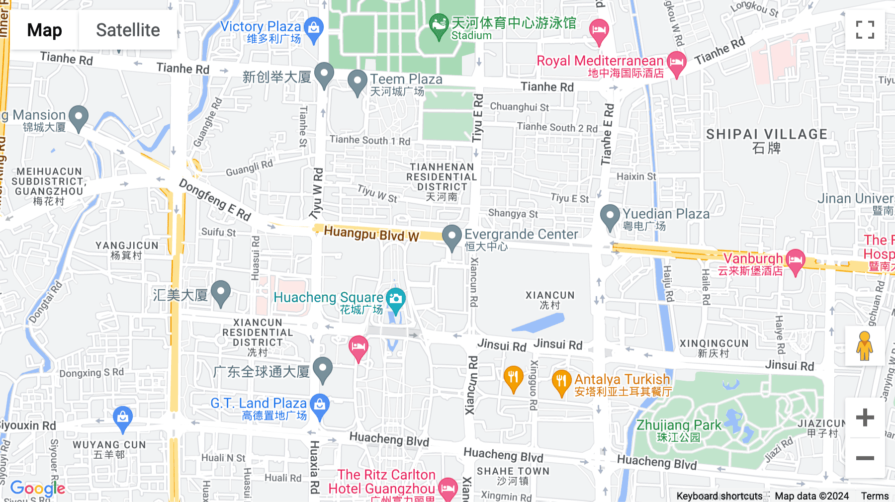 Click for interative map of 1509-1513, Fuli Yinglong Plaza, No.76 Huangpu Boulavard West, Tianhe District, Guangzhou