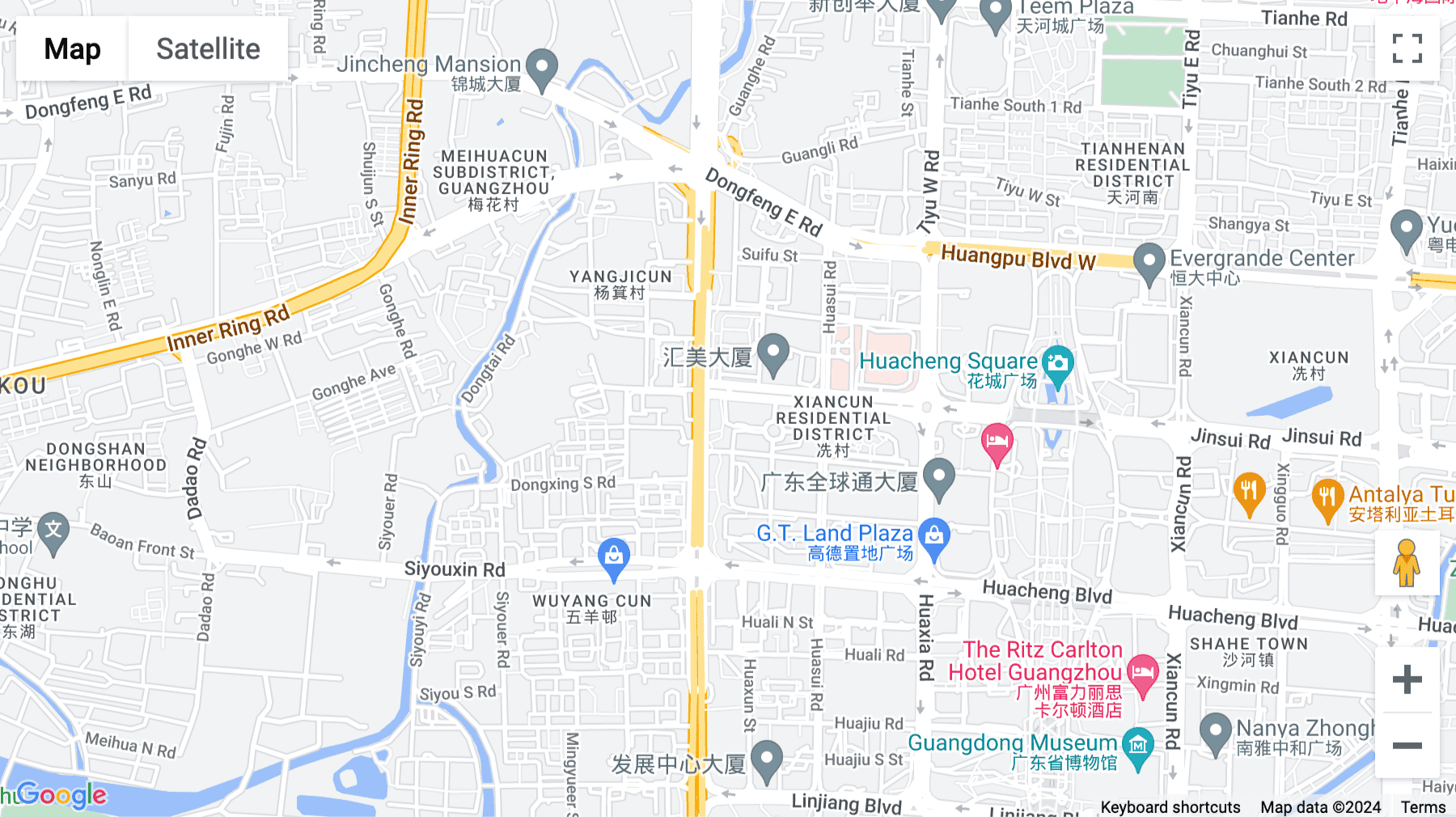 Click for interative map of 11F, West Tower, No.8 Jinsui Road, Tianhe District, Guangzhou