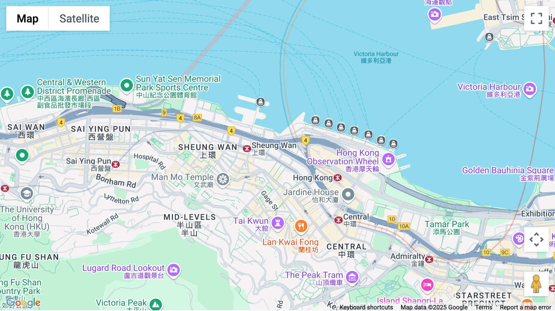 Click for interative map of Sun House, 181 Des Voeux Road, Hong Kong