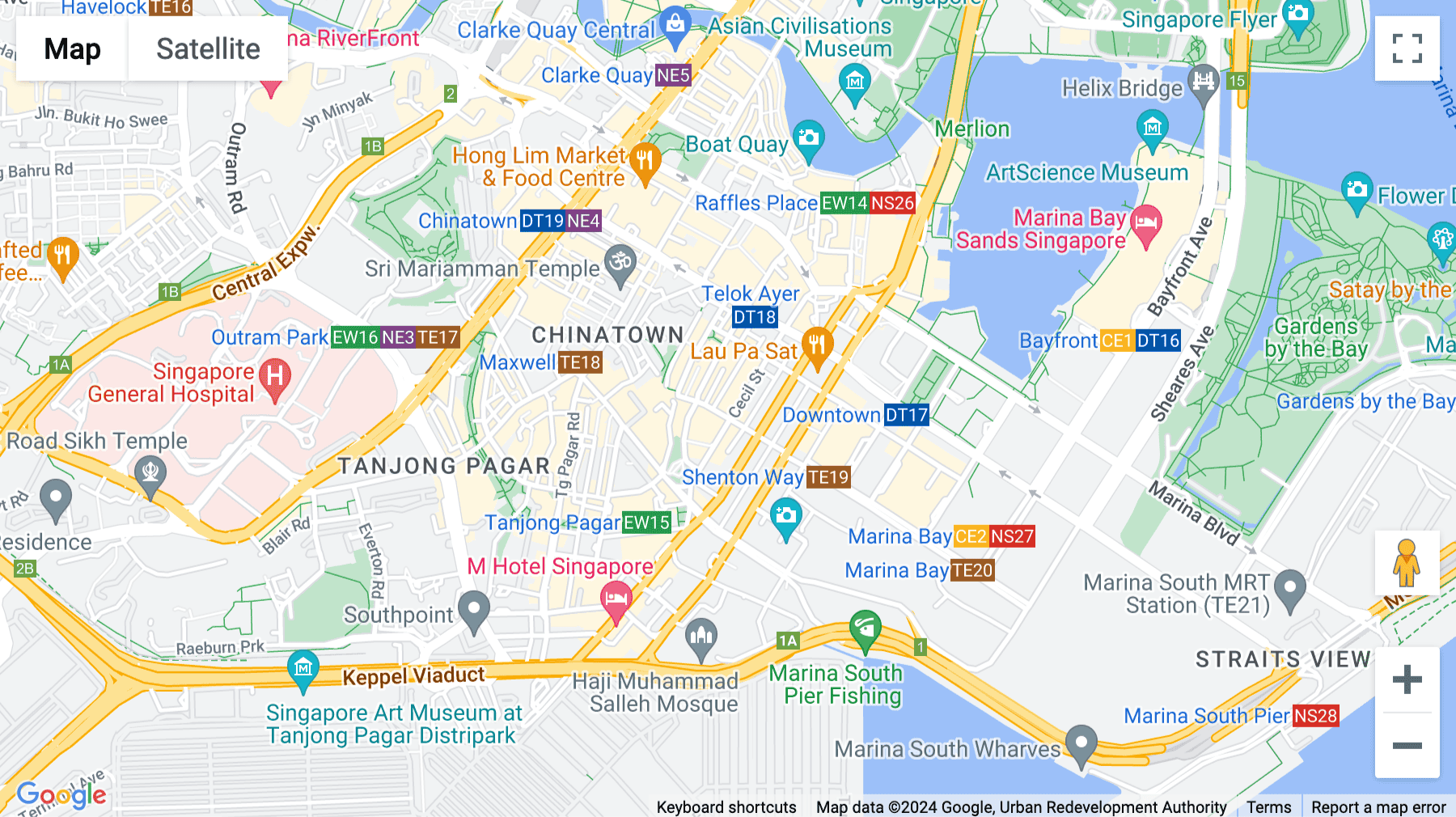 Click for interative map of Tokio Marine Centre, 20 McCallum Street, Level 19, Singapore