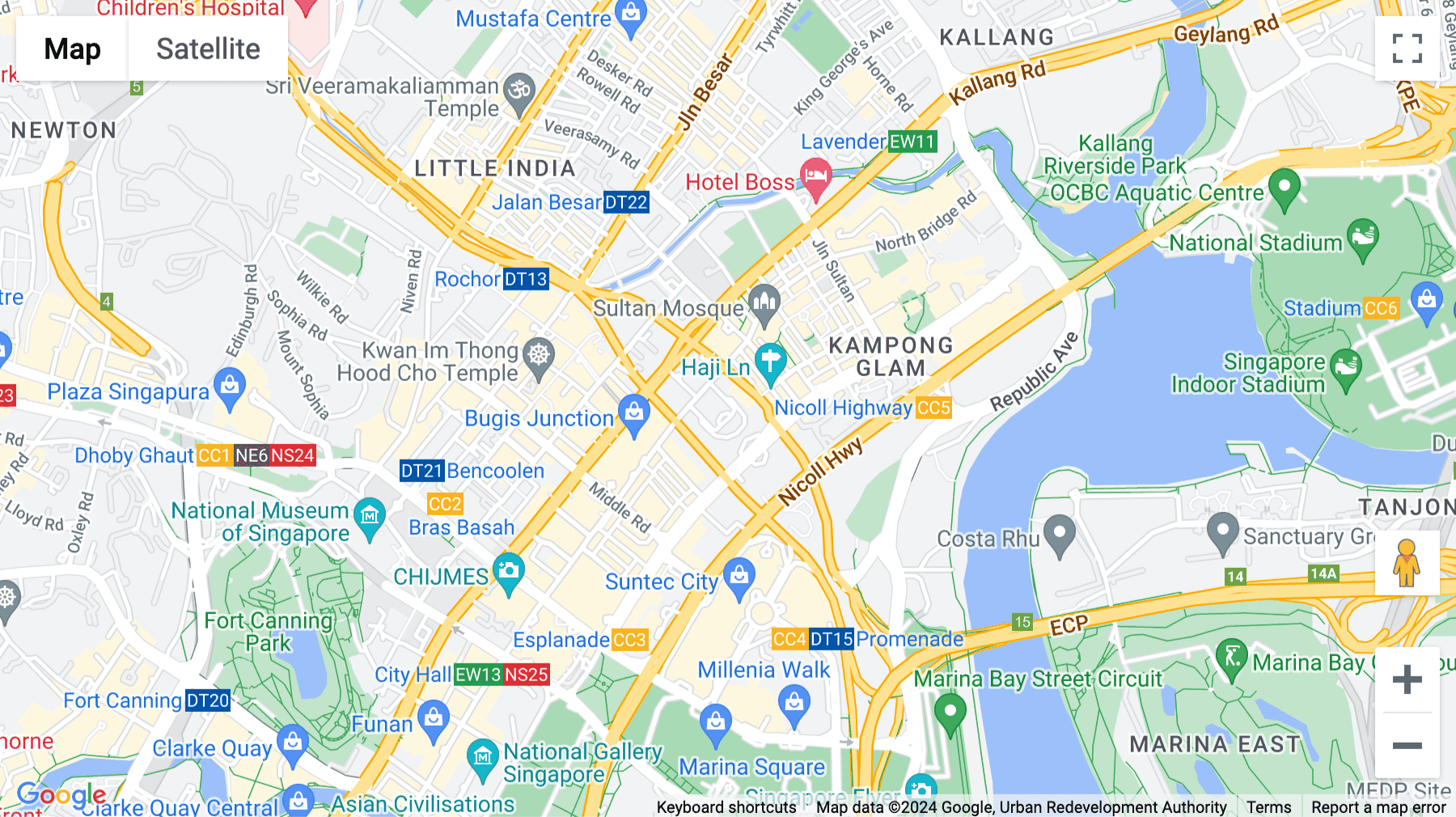 Click for interative map of 10th Floor, Parkview Square, 600 North Bridge Road, Singapore