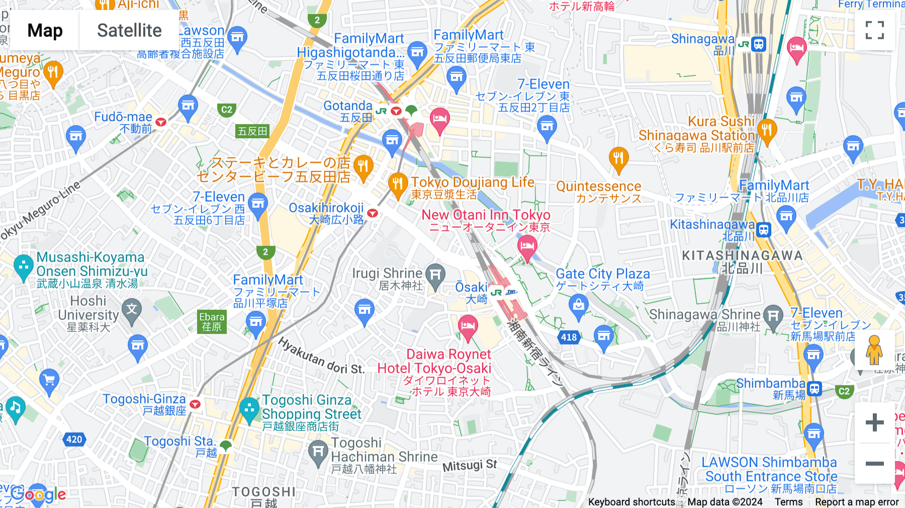 Click for interative map of Estage Osaki Building 6F, 3-5-2, Osaki, Shinagawa-ku, Tokyo