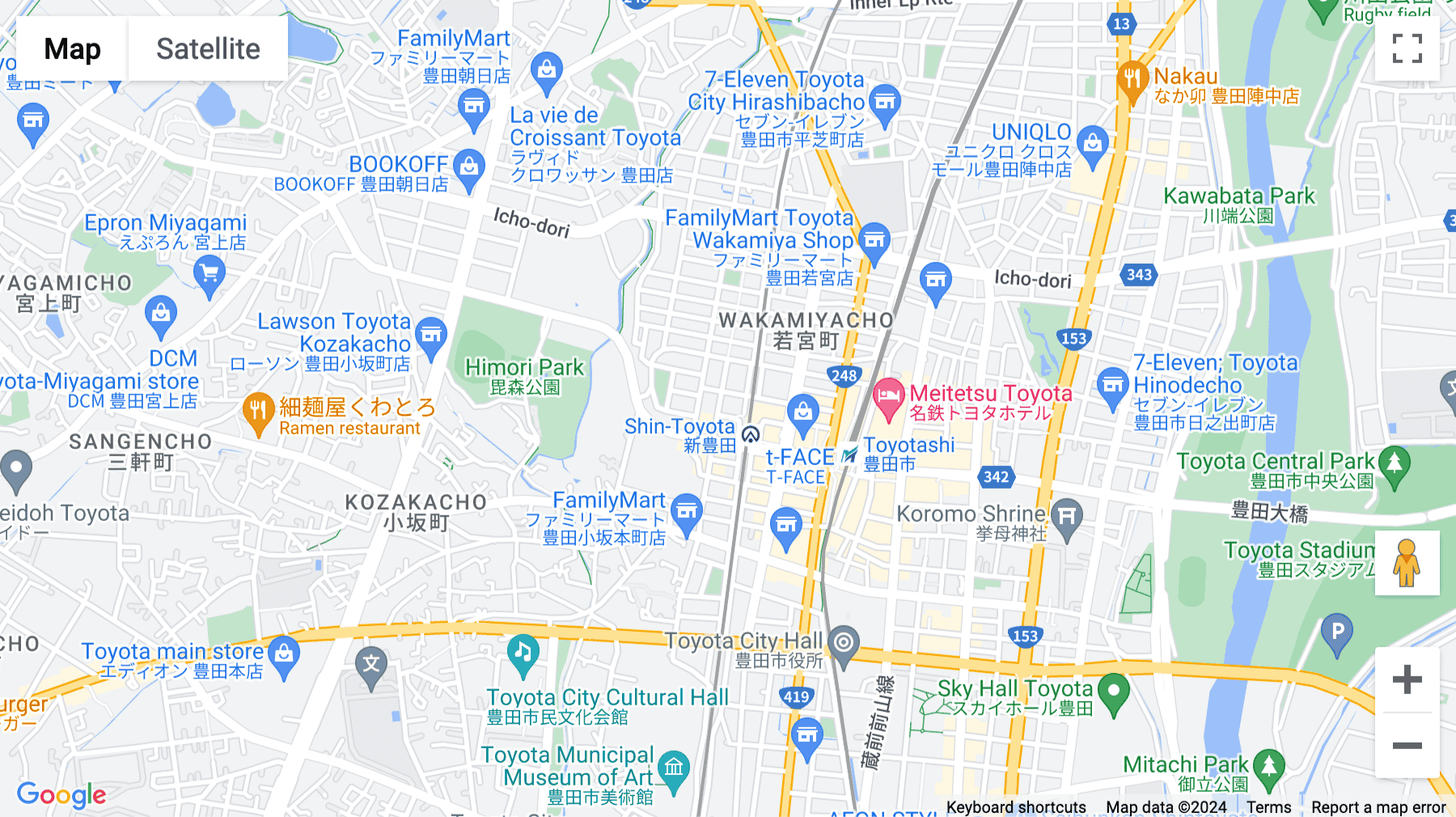 Click for interative map of Yamato Bldg 2F, 1-5-5, Kozakahonmachi, Aichi-ken, Toyota, 471-0034, Nagoya City