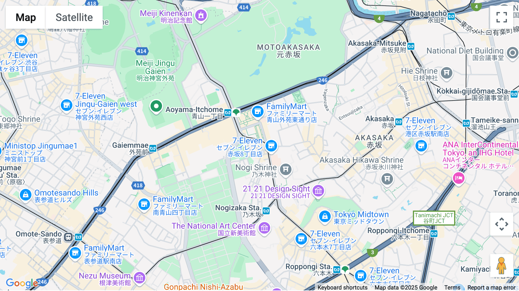 Click for interative map of 1-24-3, Minami Aoyama, Minato-ku, Tokyo