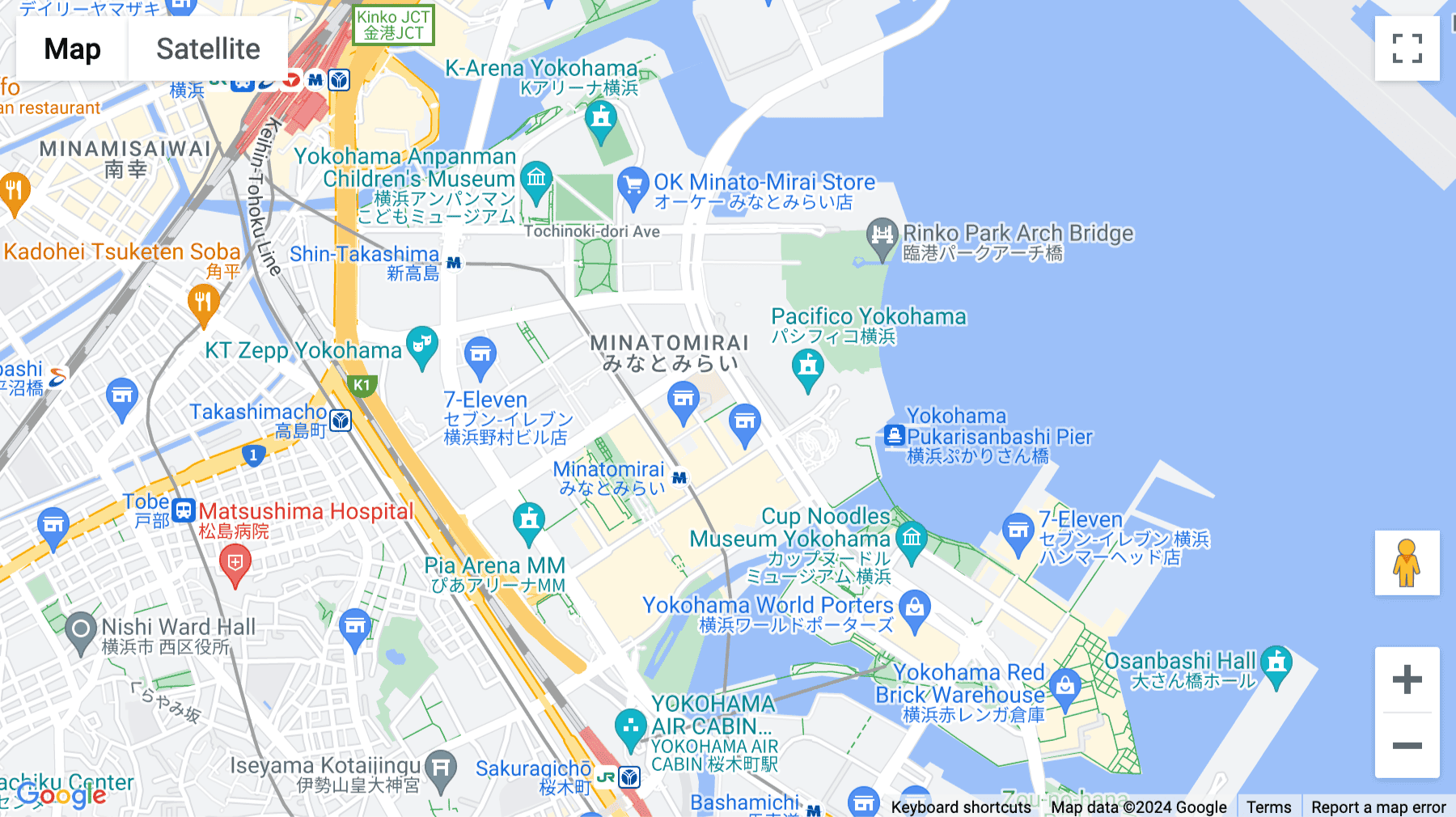 Click for interative map of 3 Chome−7−1 Yokohama-shi, Nishi Ward, Minatomirai, Yokohama