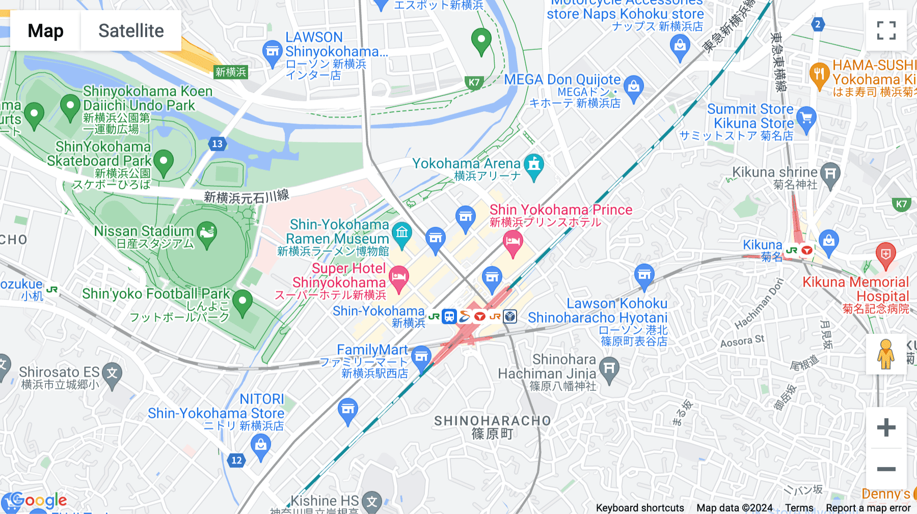 Click for interative map of 3-7-18 Shin-Yokohama, Kohoku-ku, Ueno Building 2, Yokohama