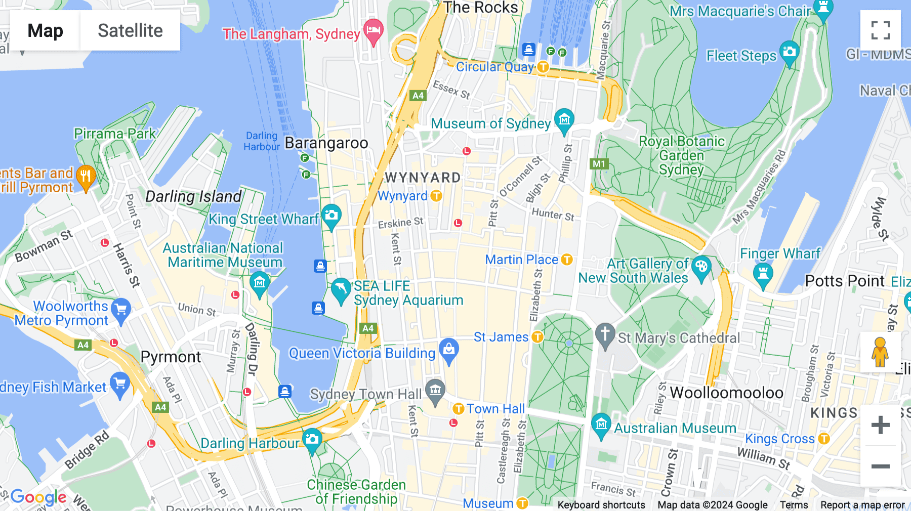 Click for interative map of Level 1-6, 383 George Street, Sydney