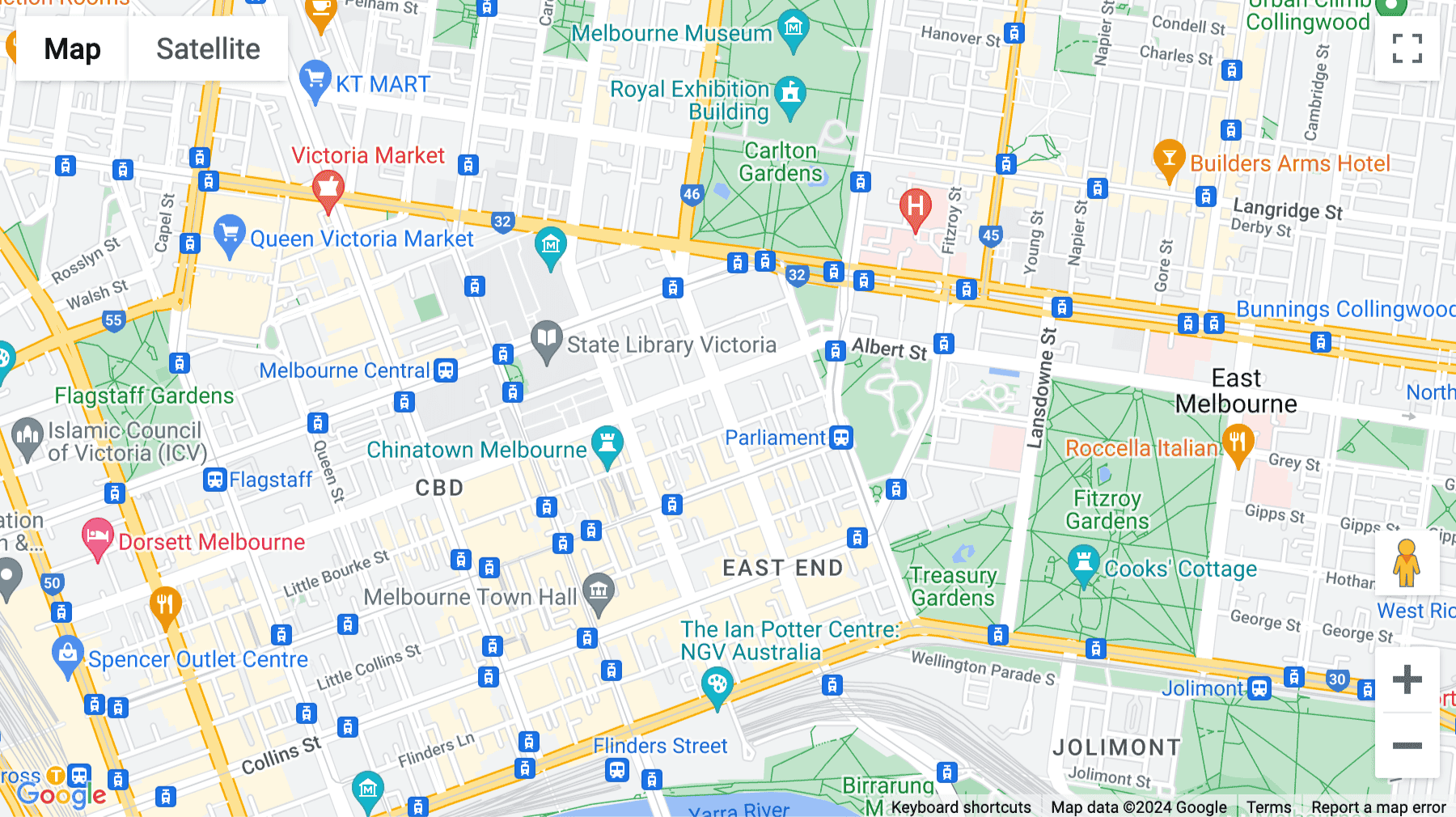 Click for interative map of 222 Exhibition Street, Melbourne, Melbourne