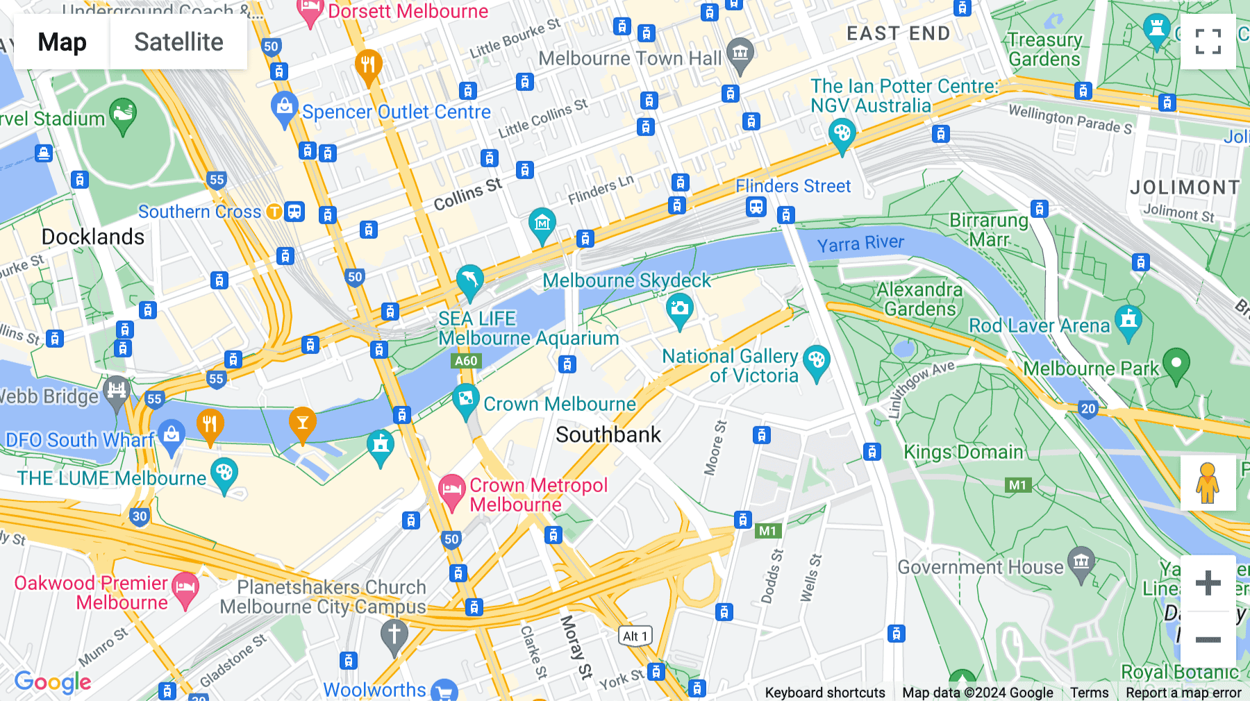 Click for interative map of Level 19, 2 Southbank Boulevard, Melbourne, Melbourne