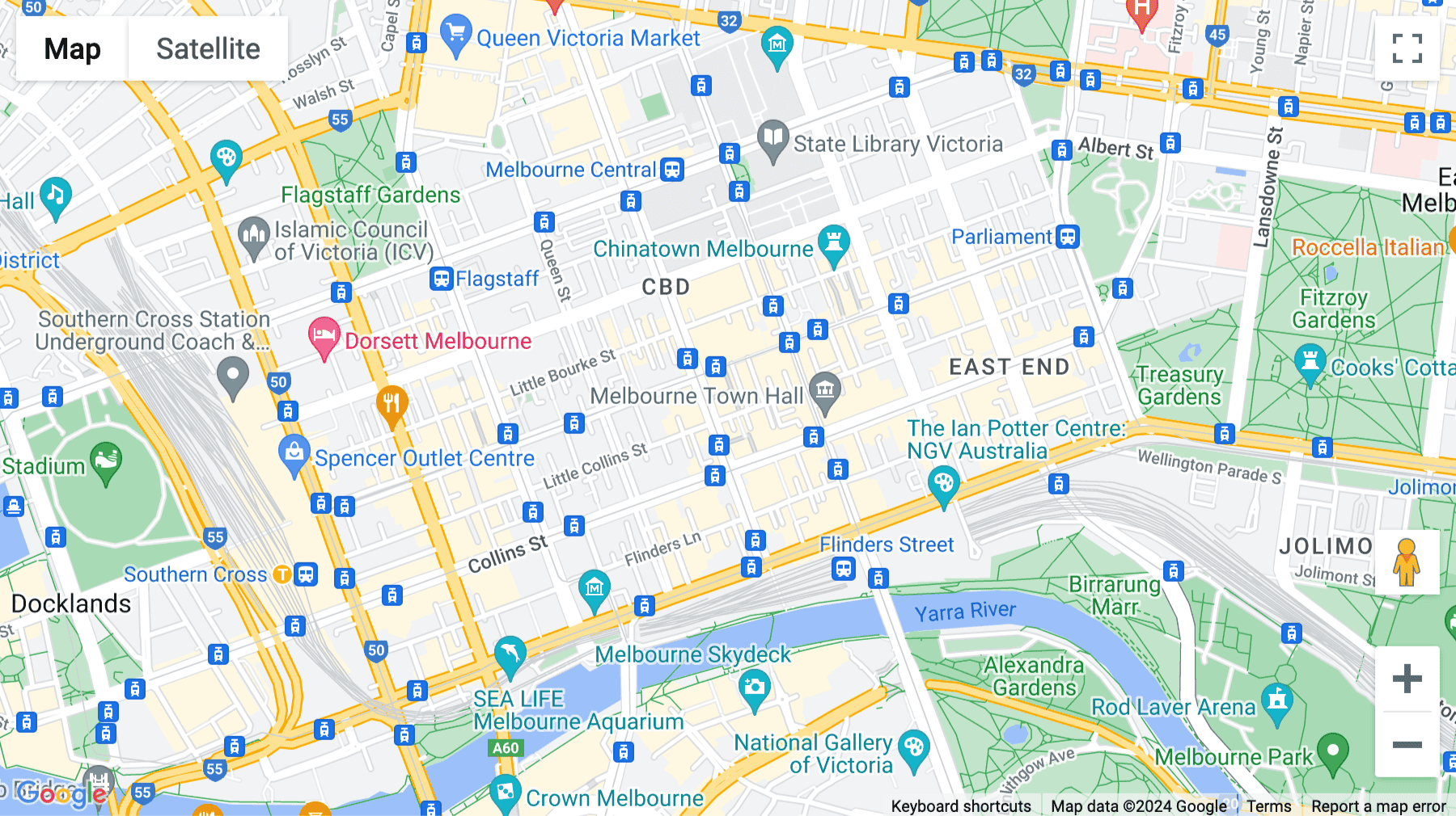 Click for interative map of 306 Little Collins Street, Melbourne