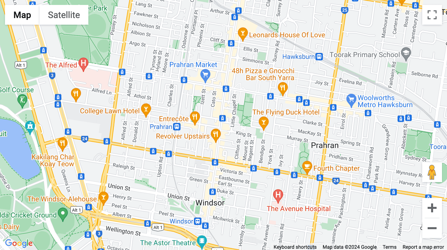 Click for interative map of Level 1, 257 Chapel Street, Prahran, Melbourne, Melbourne