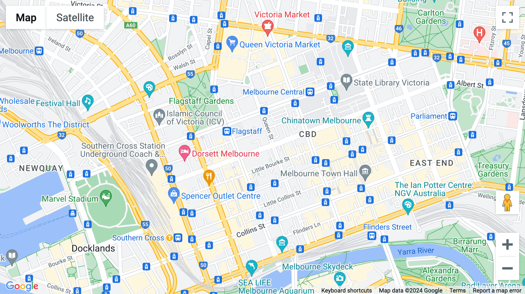 Click for interative map of 456 Lonsdale Street, Melbourne