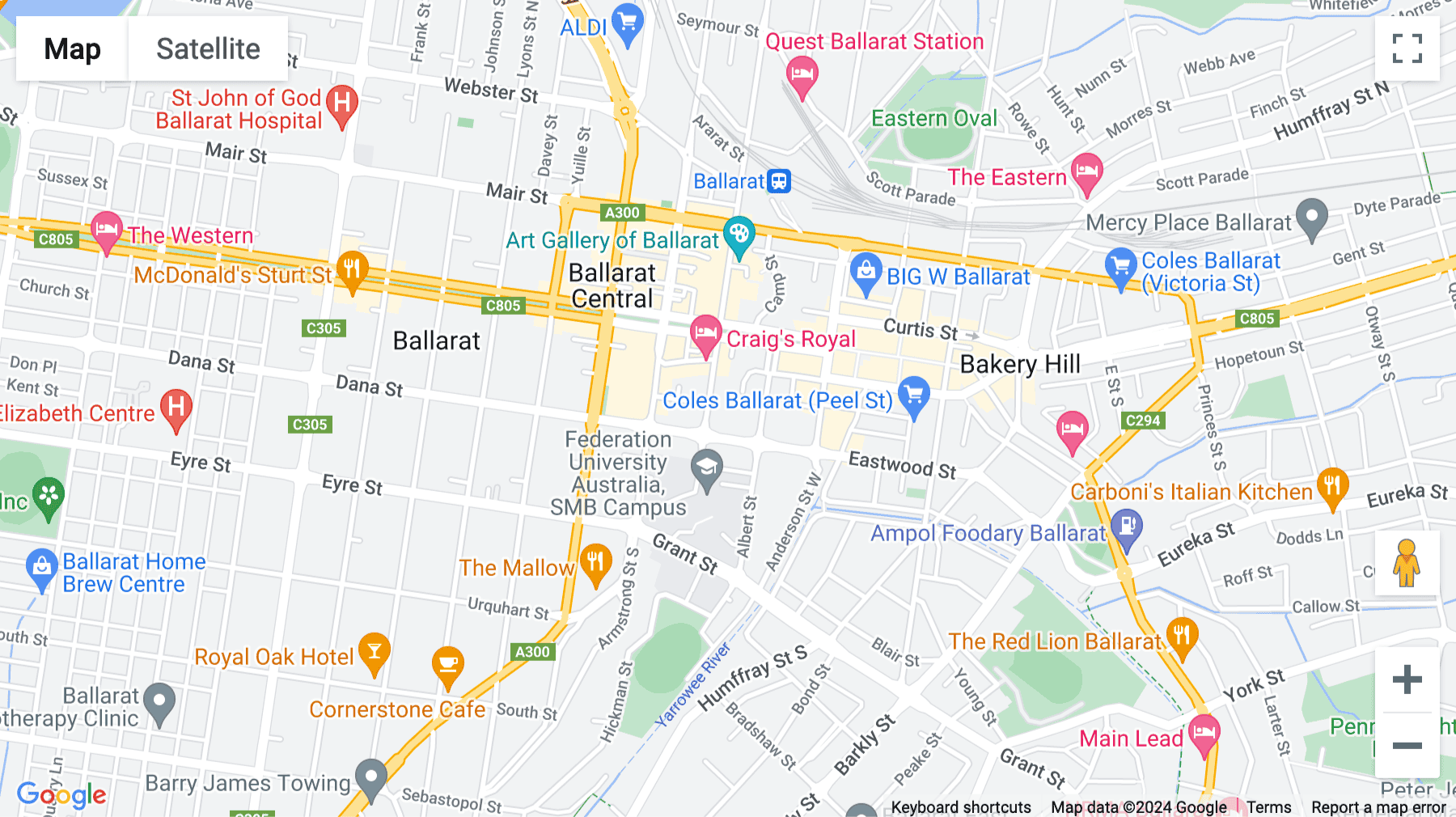 Click for interative map of Level 2, 51 Lydiard St Sth, Ballarat, 3350, Ballarat
