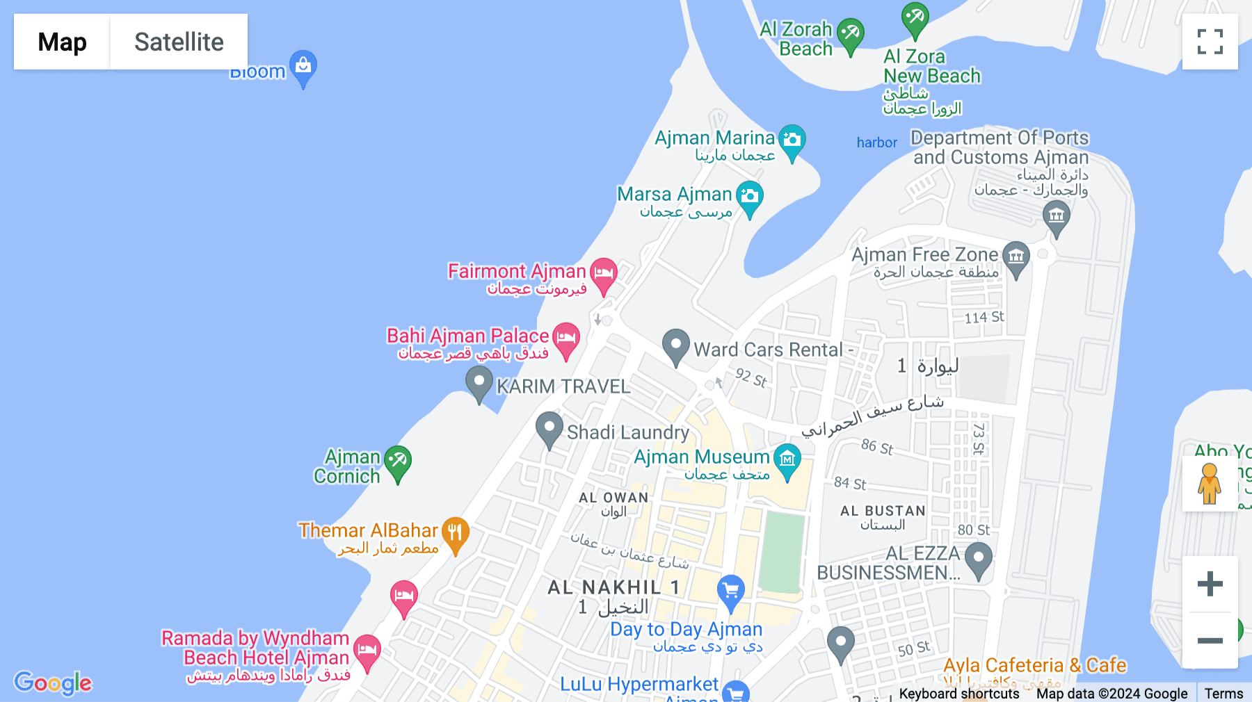 Click for interative map of Level 12, Ajman Chamber of Commerce building, Corniche, Ajman