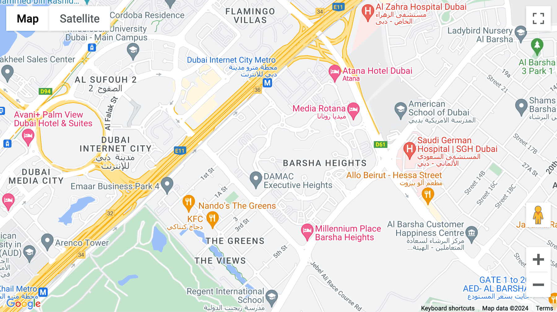 Click for interative map of Al Saef 1 Street Barsha Heights, Dubai, Dubai