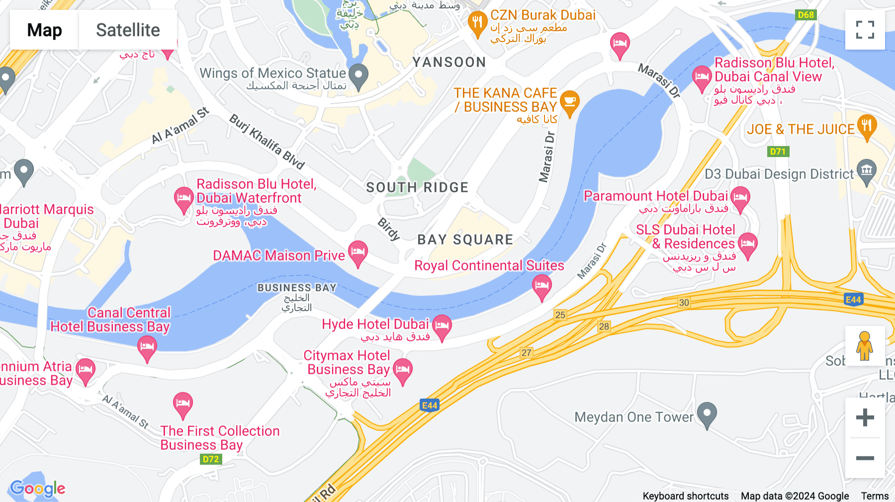 Click for interative map of Level P, building 7, Business Bay, Bay Square, Dubai