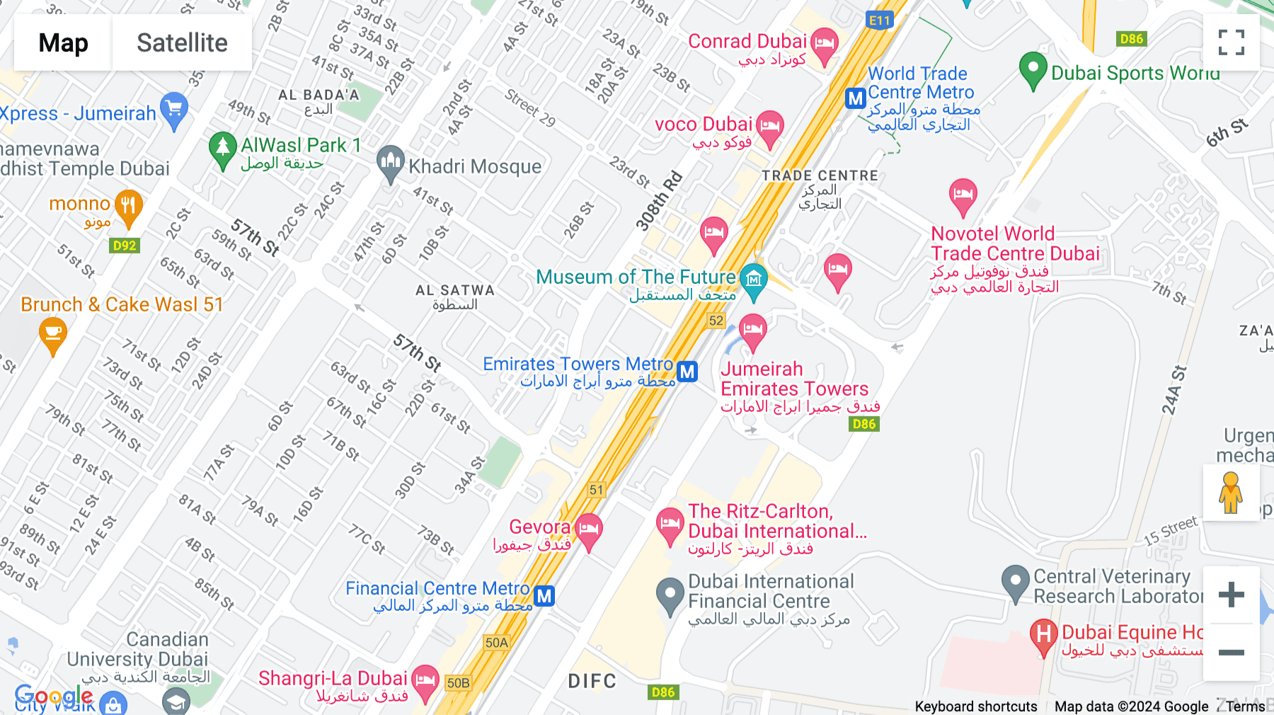 Click for interative map of Millennium Plaza Hotel, Office Tower 22nd & 23rd Floor, Sheikh Zayed Road, Dubai