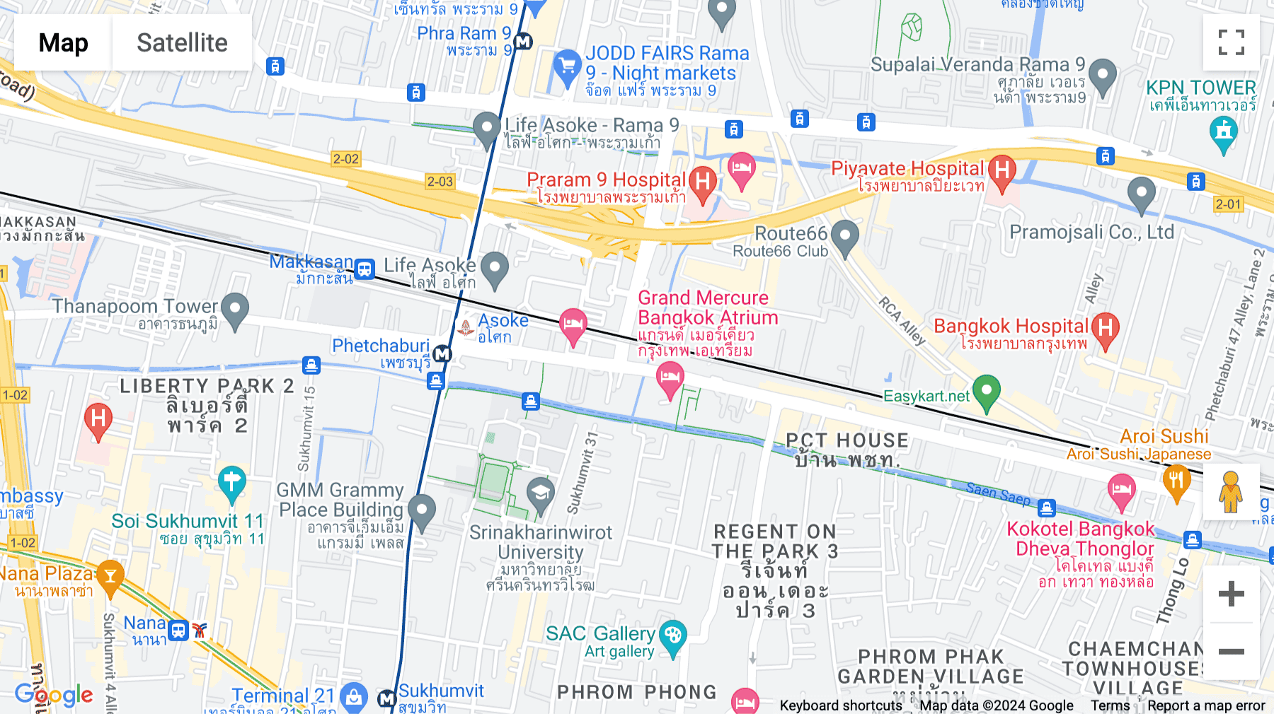 Click for interative map of 1788 New Petchaburi Rd, Khwaeng Bang Kapi, Khet Huai Khwang, Krung Thep Maha Nakhon 10310, Thailand, Bangkok