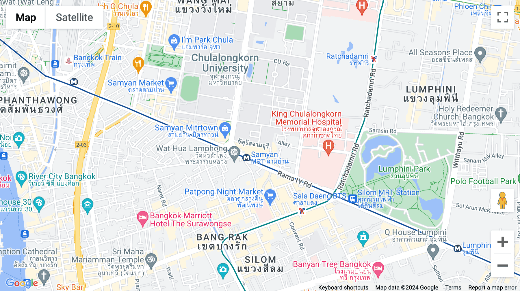Click for interative map of Chamchuri Square 24th Floor, Chamchuri Square Building, 319 Phayathai Road, Pathumwan, Bangkok, 10330, Bangkok