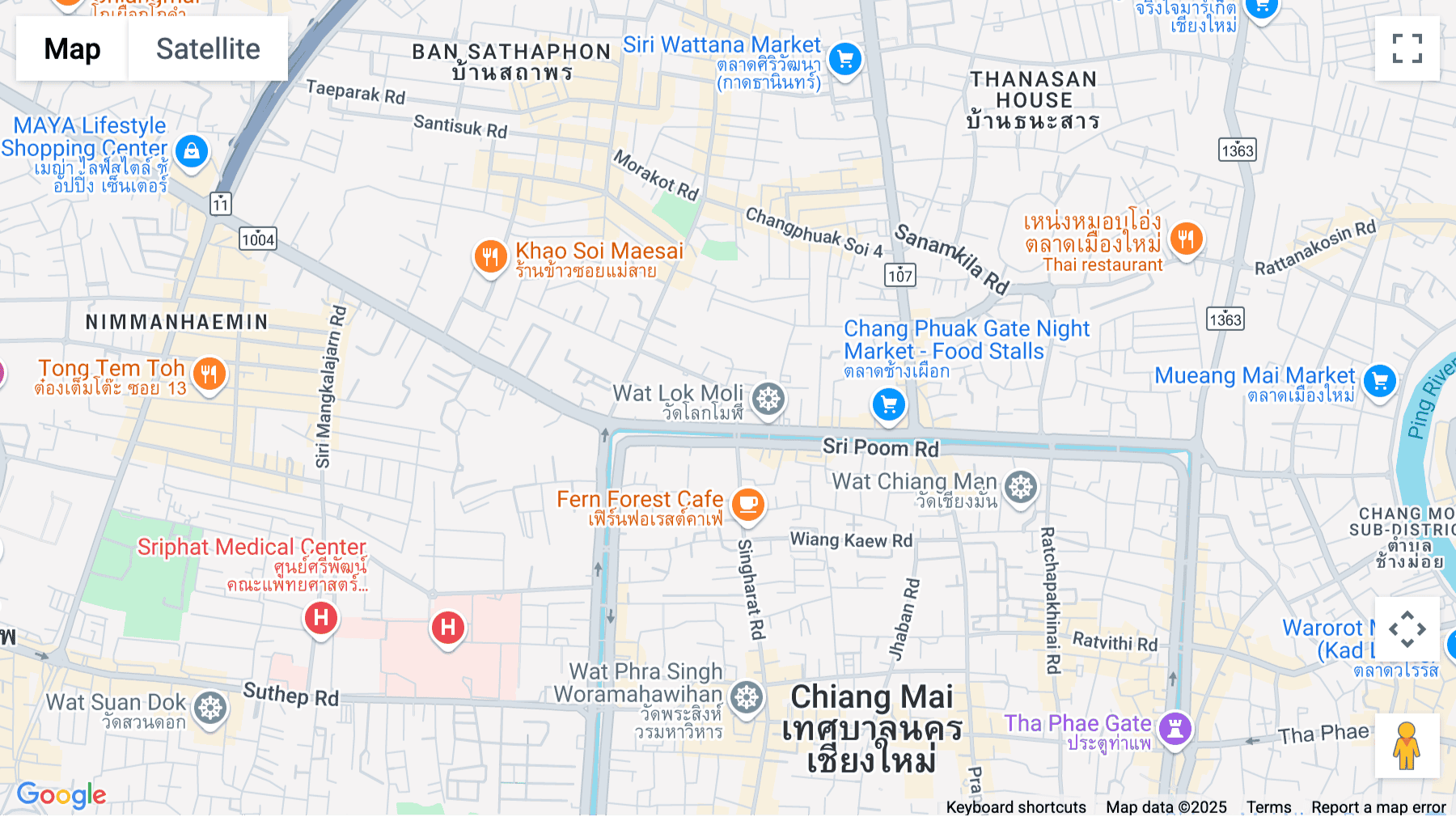 Click for interative map of 2/F Icon Park Hotel, No. 310 Maneenopparat Road, Sriphoom, Chiang Mai