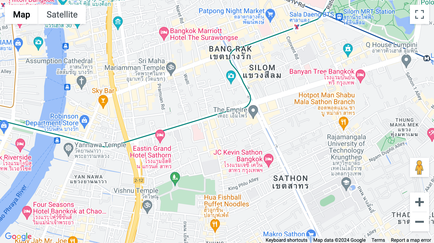 Click for interative map of 9th and 10th Floor, AIA Sathorn Tower, Yannawa, Sathorn, Bangkok, 19 S Sathorn Rd, Khwaeng Yan Nawa, Khet Sathon, Krung Thep Maha Nakhon, Bangkok