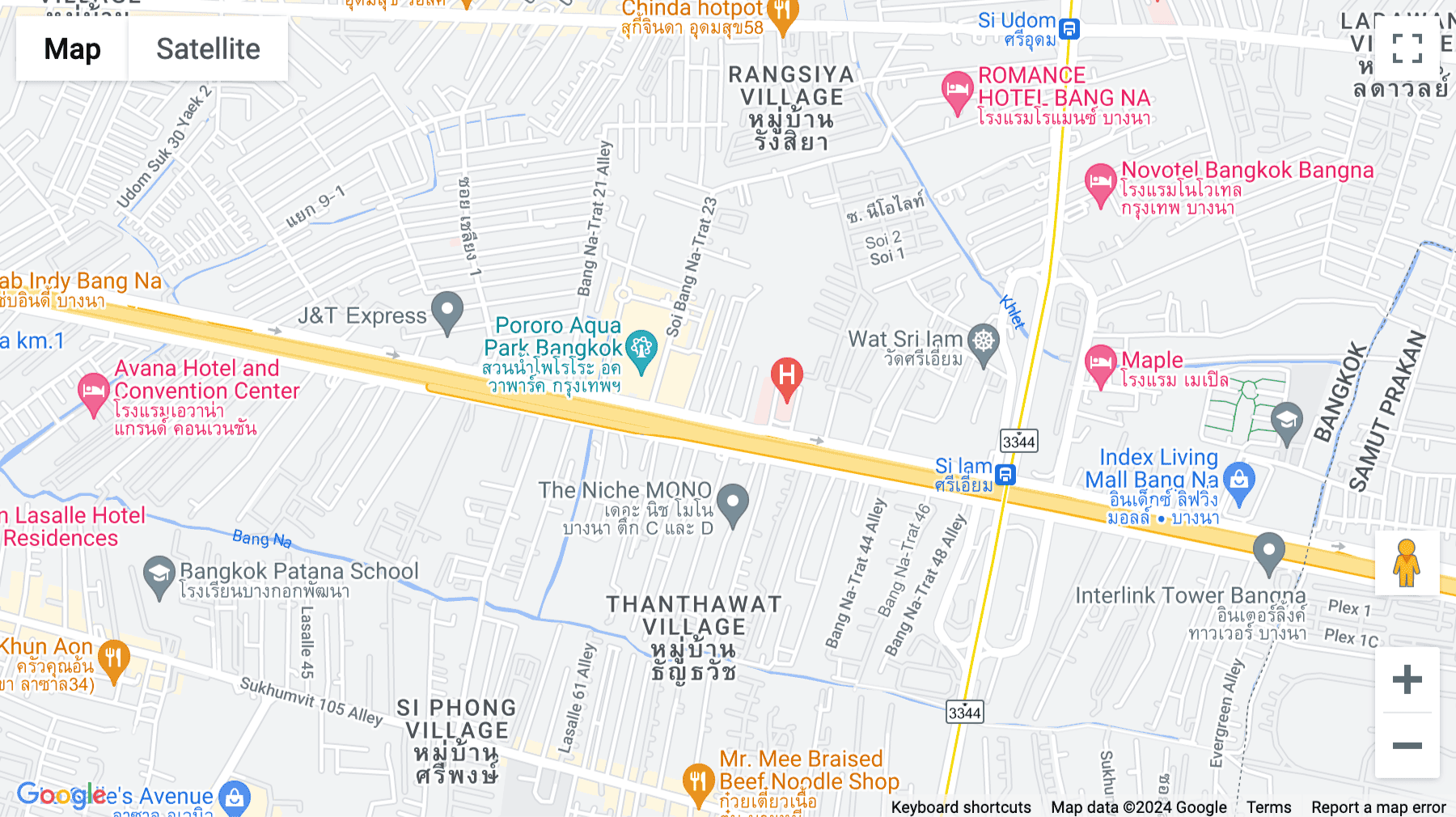 Click for interative map of 2/51 BangNa Complex 11th Floor, Thosapol Land Building 4, Soi BangNa Trat 25 BangNa, Bangkok