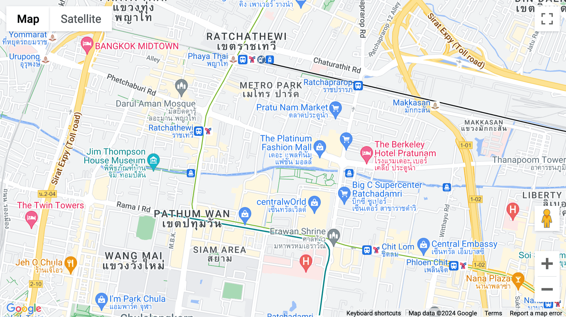 Click for interative map of SYN HUB at Pantip Plaza, Pratunam, Room 4121-4125, 4th floor Building, 604/3 Petchaburi Road, Bangkok