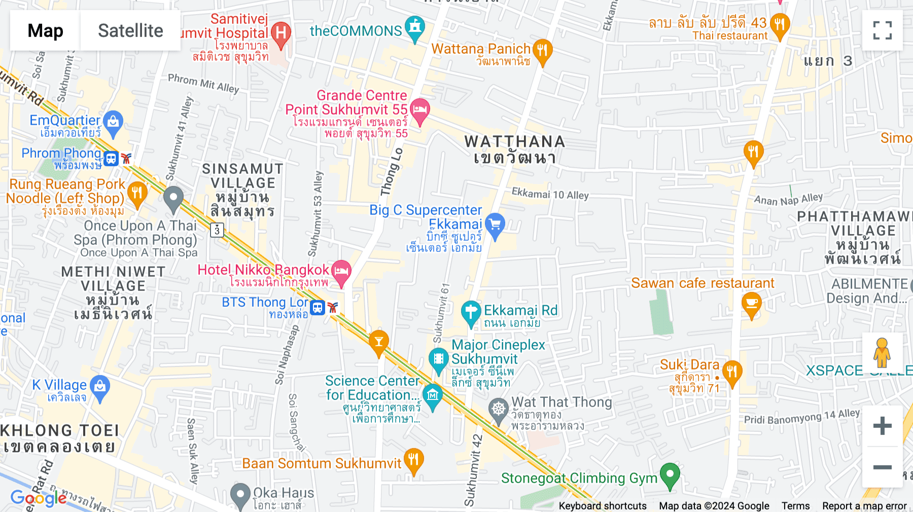 Click for interative map of 30 Sukhumvit 61, Klongton Nua, Wattana, Bangkok